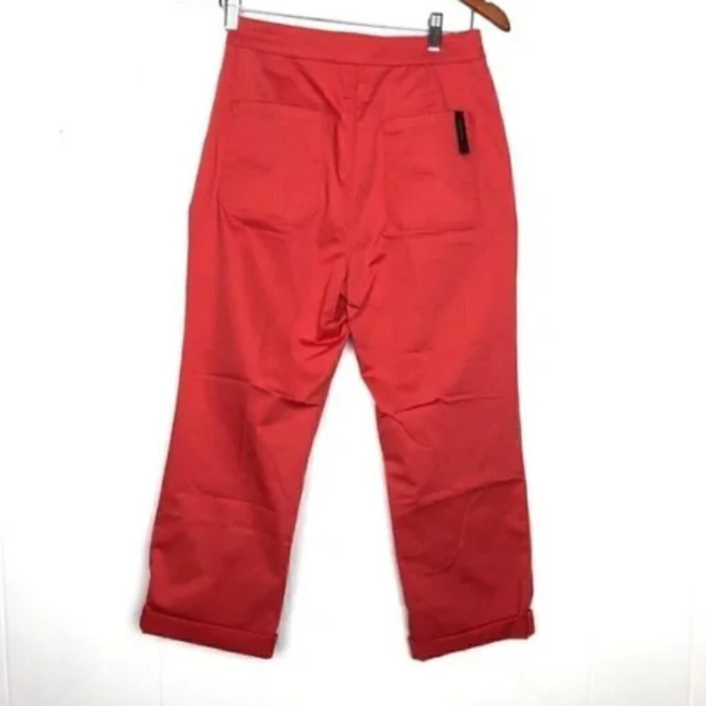 Massimo Dutti Coral Sailor Cropped Trousers Size 2 - Picture 4 of 7